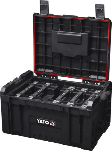 Ящик з 5 секціями для органайзерів YATO 240х 450х 320 мм, 23В для складаних модулів S12, S1