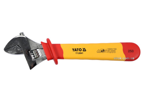 Ключ разводной диэлектрический YATO VDE до 1000 В 250 мм