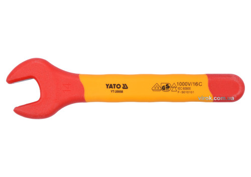 Ключ рожковый диэлектрический YATO М14 мм VDE до 1000 В