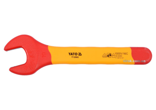 Ключ рожковый диэлектрический YATO М19 мм VDE до 1000 В
