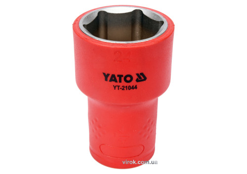 Головка торцевая шестигранная диэлектрическая YATO 1/2" М24 х 60/38 мм VDE до 1000 В