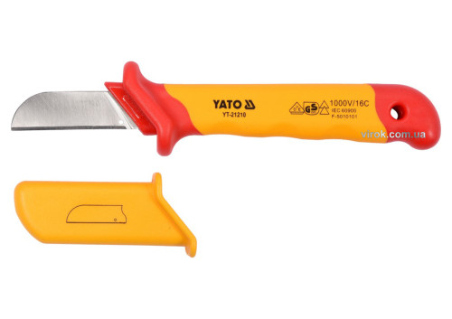 Нож диэлектрический для снятия изоляции YATO с лезвием 50 мм 180 мм