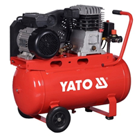 Компрессор сетевой профессиональный YATO 230 В, 2.2 кВт, давление ≤ 8 Bar, под. воздух-199 л / мин, ресивер-50 л