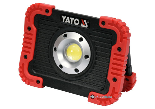 Прожектор светодиодный аккумуляторный YATO Li-Ion 3.7 В 4.4 Ач 10 Вт 800 лм