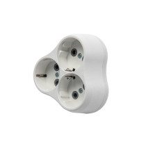 Мережевий адаптер-розгалужувач VIROK 16А/250V з заземленням