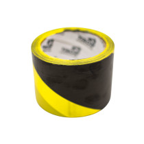 Стрічка сигнальна 72мм х 100м жовто-чорна ТМ VIROK [48]