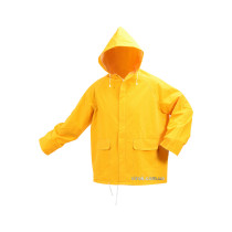 Куртка с капюшоном водонепроницаемая VOREL желтая, размер L