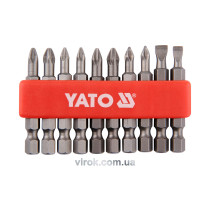 Набор насадок отверточных YATO 1/4" 50 мм 10 шт
