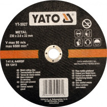 Диск отрезной по металлу YATO Ø=230 х 22 х 2 мм