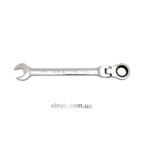 Ключ комбинированный с трещоткой и шарниром YATO М14 х 185 мм