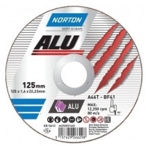 Диск відрізний по алюмінію  "NORTON-Alu" A46N; Ø= 230/22,2 мм, t= 1,9 мм