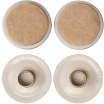 Прокладки пластикові VOREL фільцеві на штифт. 37 мм. Набір 4шт 