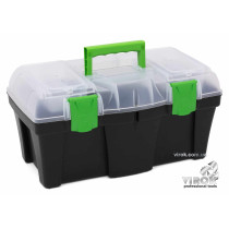 Ящик для инструментов с органайзером пластиковый Green box 18" TM VIROK 458 х 257 х 227 мм