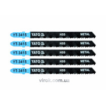 Пильное полотно для электролобзика (металл) YATO HSS 24-10TPI 100 мм 5 шт