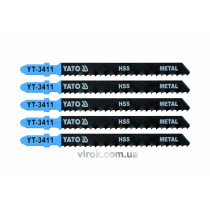 Пильное полотно для электролобзика (металл) YATO HSS 8TPI 100 мм 5 шт