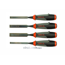 Набор стамесок YATO с полимерными ручками 10, 12, 16, 20 мм 4 шт