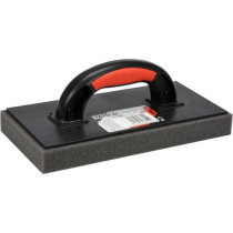 Терка пластикова з сірою гідрогубкою h= 30 мм YATO: 270 x 130мм, для змивання керамічної плитки [10]