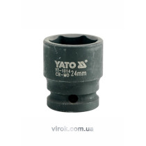 Головка торцевая ударная шестигранная YATO 1/2" М24 х 43 мм