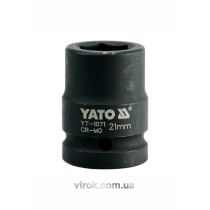 Головка торцевая ударная шестигранная YATO 3/4" М21 х 50 мм