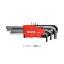 Набор ключей шестигранных Г-образных YATO М1.5-10 мм 9 шт