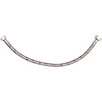 Шланг водопровідний з опліткою з нерж сталі FALA l= 400мм, Ø= 8/12, з'єднання F-1/2" х F-3/8" 1 МПа