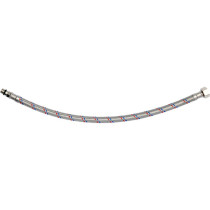 Шланг водопровідний з опліткою з нерж сталі FALA l= 400мм Ø= 8/12, з'єдн F-3/8" х M-M10x1- 17мм 1МПа