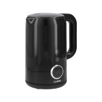Електрочайник з термостатом з нержавіючої сталі, чорний LUND 1,7 л, 2200 Вт, живл від мережі 230 В