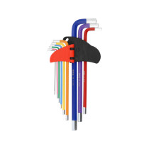 Ключі шестигранні YATO : М1.5-10 мм, Г-подібні, 2-сторонні, l= 97- 225 мм, 9 шт. [10/50]