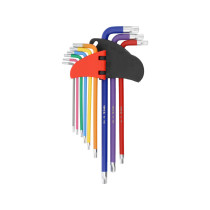 Ключі "TORX" YATO: Т10- Т50, Г-подібні, 2-сторонні, l= 97- 225 мм, 9 шт. [10/50]