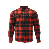 Сорочка фланелева червоно-чорна, YATO розм. M/ 77см х 53см, 100%-бавовна [40]