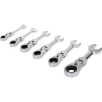 Ключі ріжково-накидні, короткі з тріщаткою на шарнірі YATO YT-16977