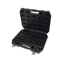 Головки торцеві ударні YATO: квадрат- 1/2", хромомолібденові, 40 шт. [2/48]