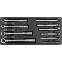 Вклад до інструментальної шафи YATO, файкові ключі М7-19 мм 385x175x41 мм, 10 елем. [4]