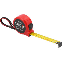 Рулетка вимірювальна YATO : L= 5 м x16 мм,  [12/120]