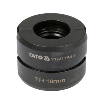 Насадка для прес-кліщів YT-21735 YATO: TH18 мм [50]