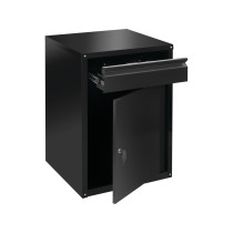 Шафа для майстерні з шуфлядою VOREL 775x 525x 485 мм, з лакованої бляхи [1]