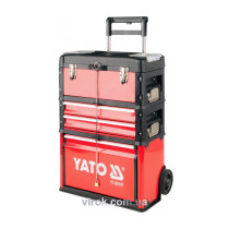 Ящик-тележка для инструментов на колесах YATO с 4 секциями