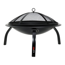 Чаша для вогню  LUND Ø= 56 см, вис.- 39 см на 3-х розкладних ніжках з сітчатою кришкою [1]