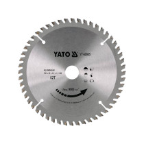 Диск пиляльний по алюмінію YATO, Ø= 160/20 мм, 52 зубці, t= 1,5 мм [25/50]