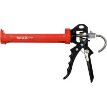 Пістолет для нанесення герметиків з фіксатором YATO : півкруглий, L= 225 мм, W= 60 мм