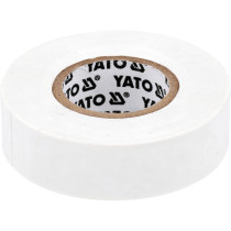 Стрічка електро-ізоляційна ПВХ YATO біла, 20 м x19x0.13 мм, робоча t= 5-50 °С [72]