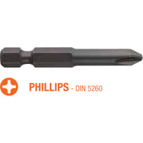 Насадка отверточная INDUSTRY USH Phillips PH0 x 50 мм 10 шт