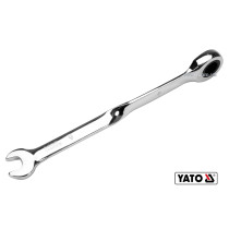 Ключ рожково-накидной с трещоткой YATO 9 x 160 мм HRC 40-45 Cr-V