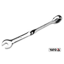 Ключ рожково-накидной с трещоткой YATO 10 x 167 мм HRC 40-45 Cr-V