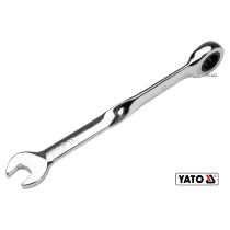 Ключ рожково-накидной с трещоткой YATO 11 x 172 мм HRC 40-45 Cr-V