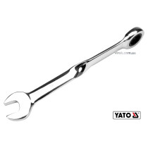 Ключ рожково-накидной с трещоткой YATO 16 x 228 мм HRC 40-45 Cr-V