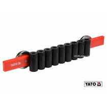 Рейка пластиковая с магнитным креплением для 9 отверток YATO 350 х 50 х 40 мм