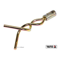Наконечник спиральный для очистки канализации YATO 165 х 7 мм с оцинкованной стали для YT-24980