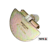 Скребок полукруглый для очистки канализации YATO 9.5 см x 1.5 мм с оцинкованной стали для YT-24980