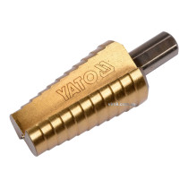 Сверло по металлу конусное ступенчатое YATO HSS 4241 20-30 мм 75/54 мм